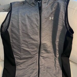 Under Armour Gray and Black Quilted Performance Vest